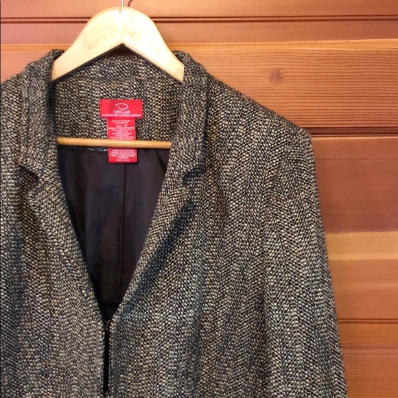 Vintage Oscar de la Renta textured tweed blazer - Picture 2 of 11
